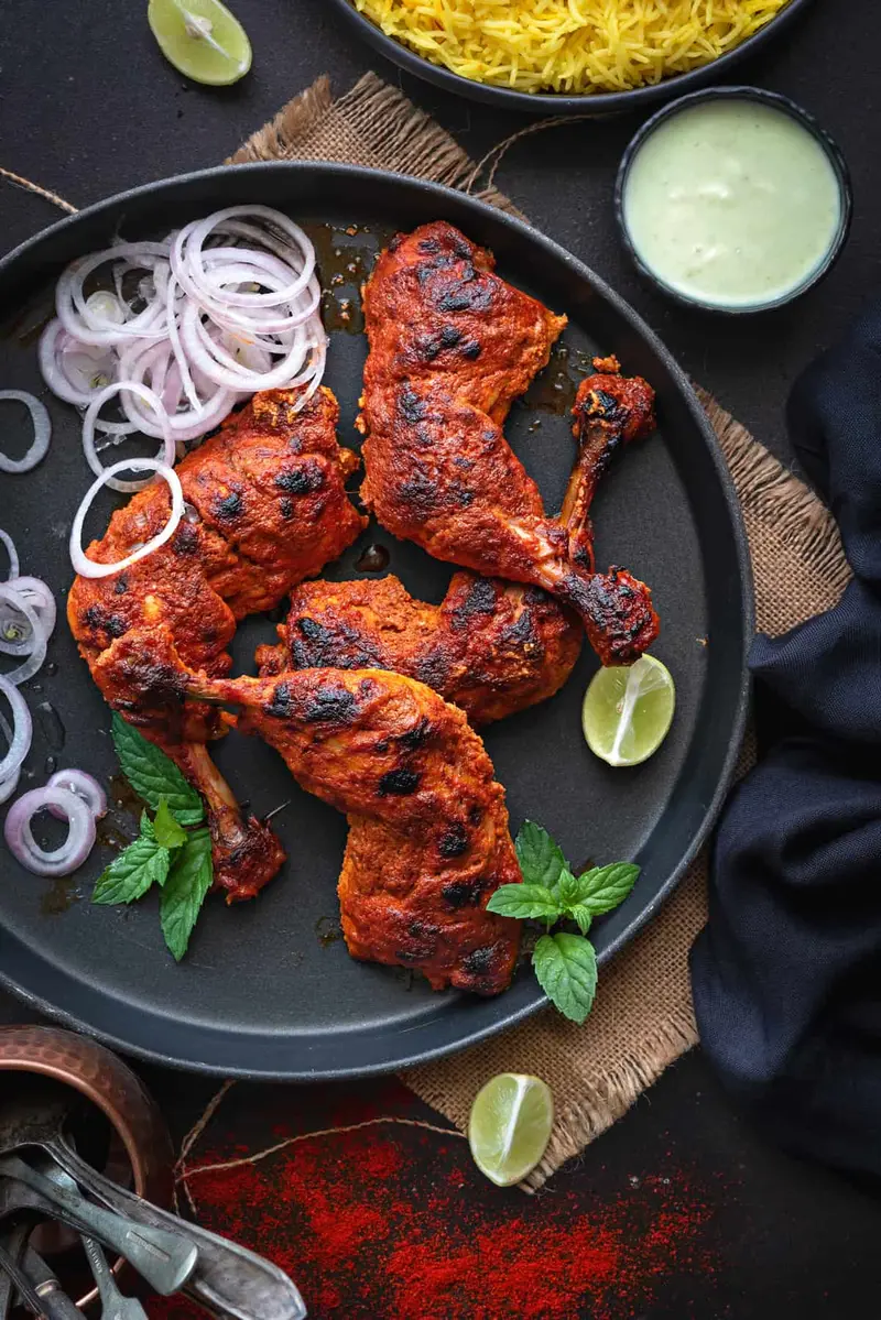 Tandoori Chicken, ready to serve