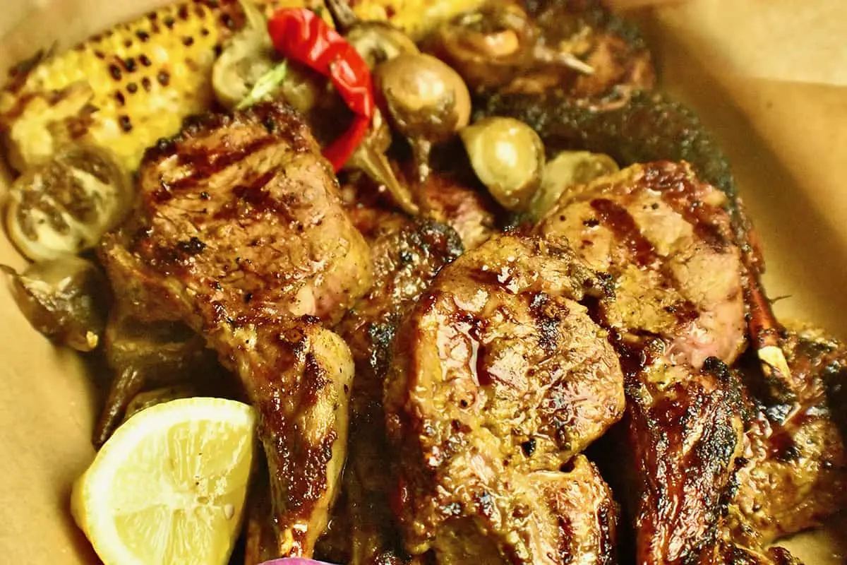 BBQ Chops Mughlai, ready to serve