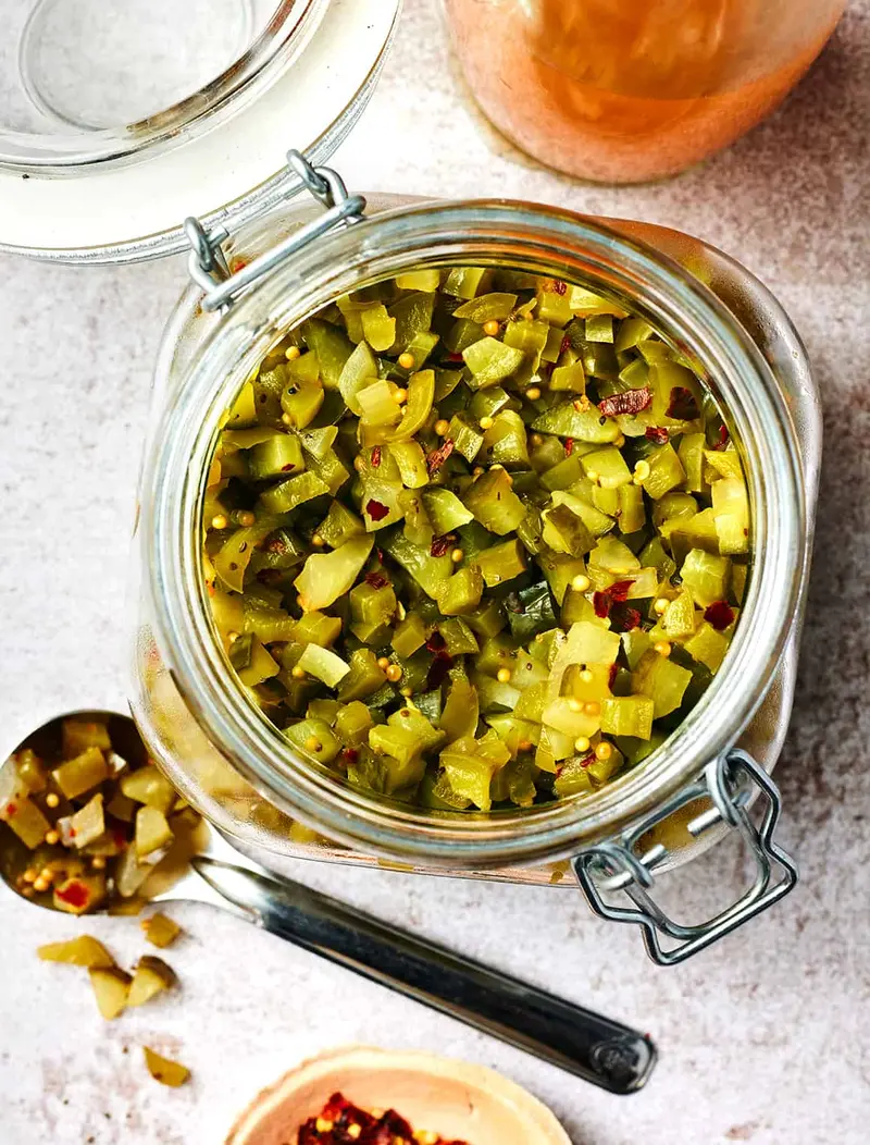 Cucumber Relish, ready to serve
