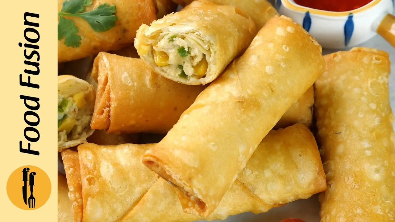 Cheesy Chicken Rolls, ready to serve
