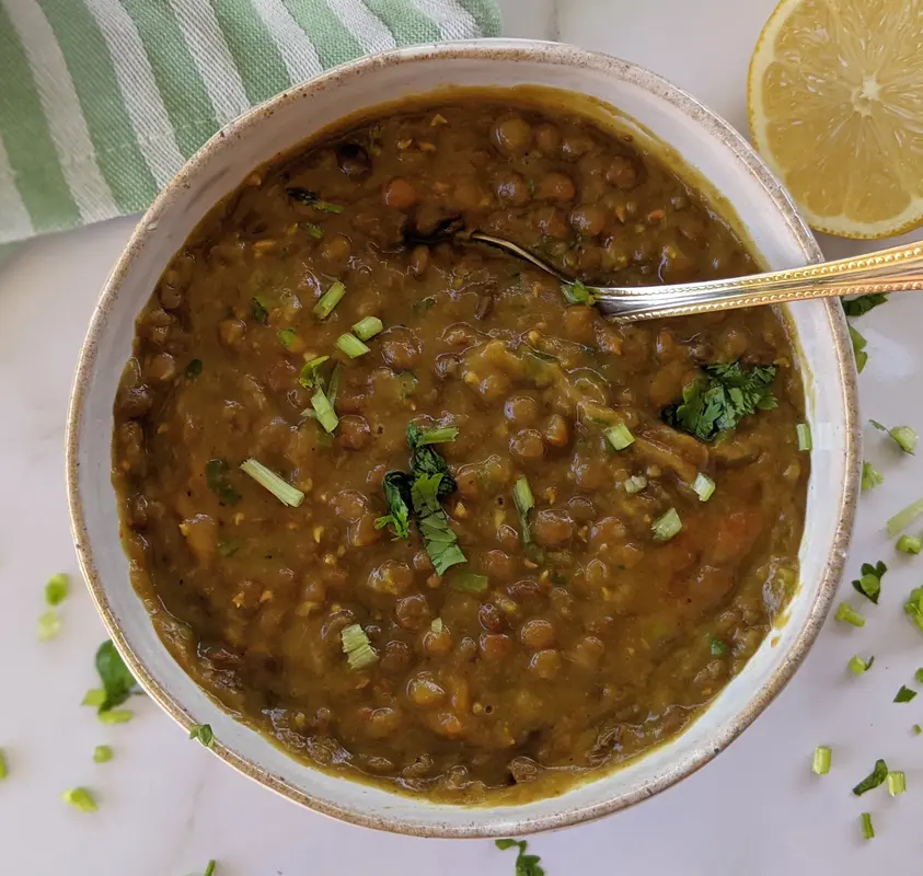 Sabat Masoor ki Dal, ready to serve