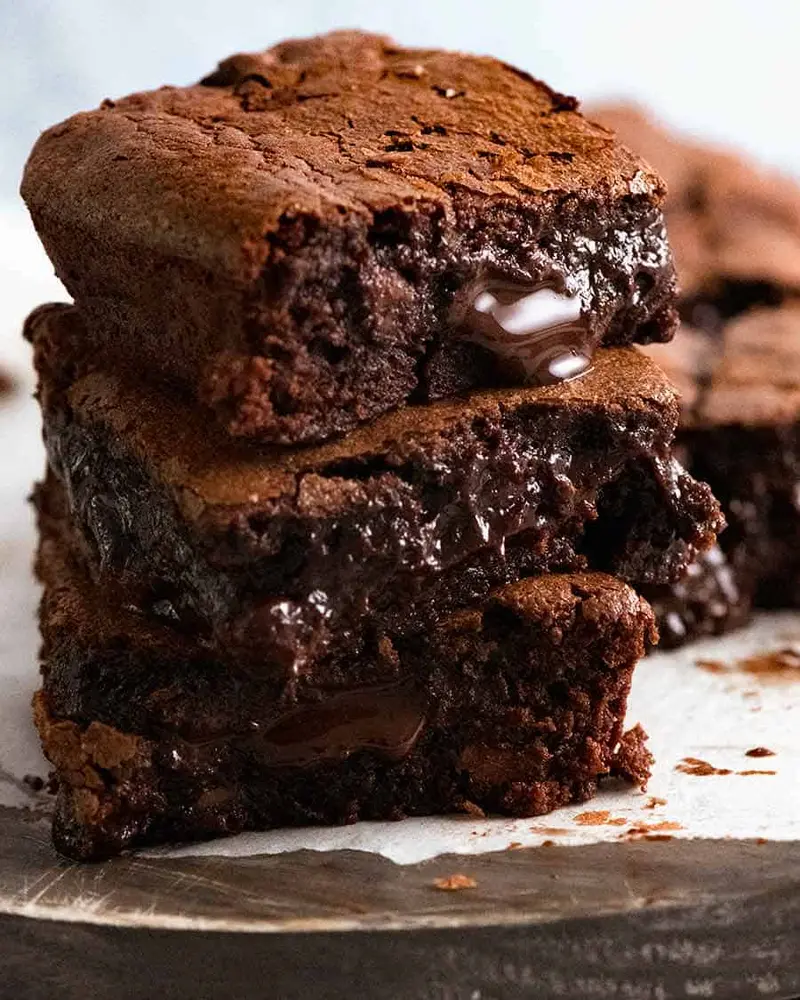 Chocolate Brownies, ready to serve