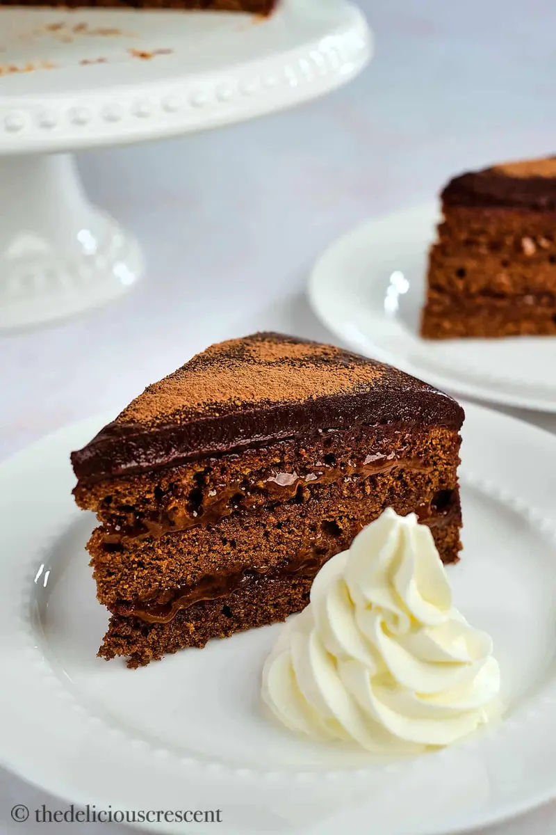 Sacher Cake, ready to serve