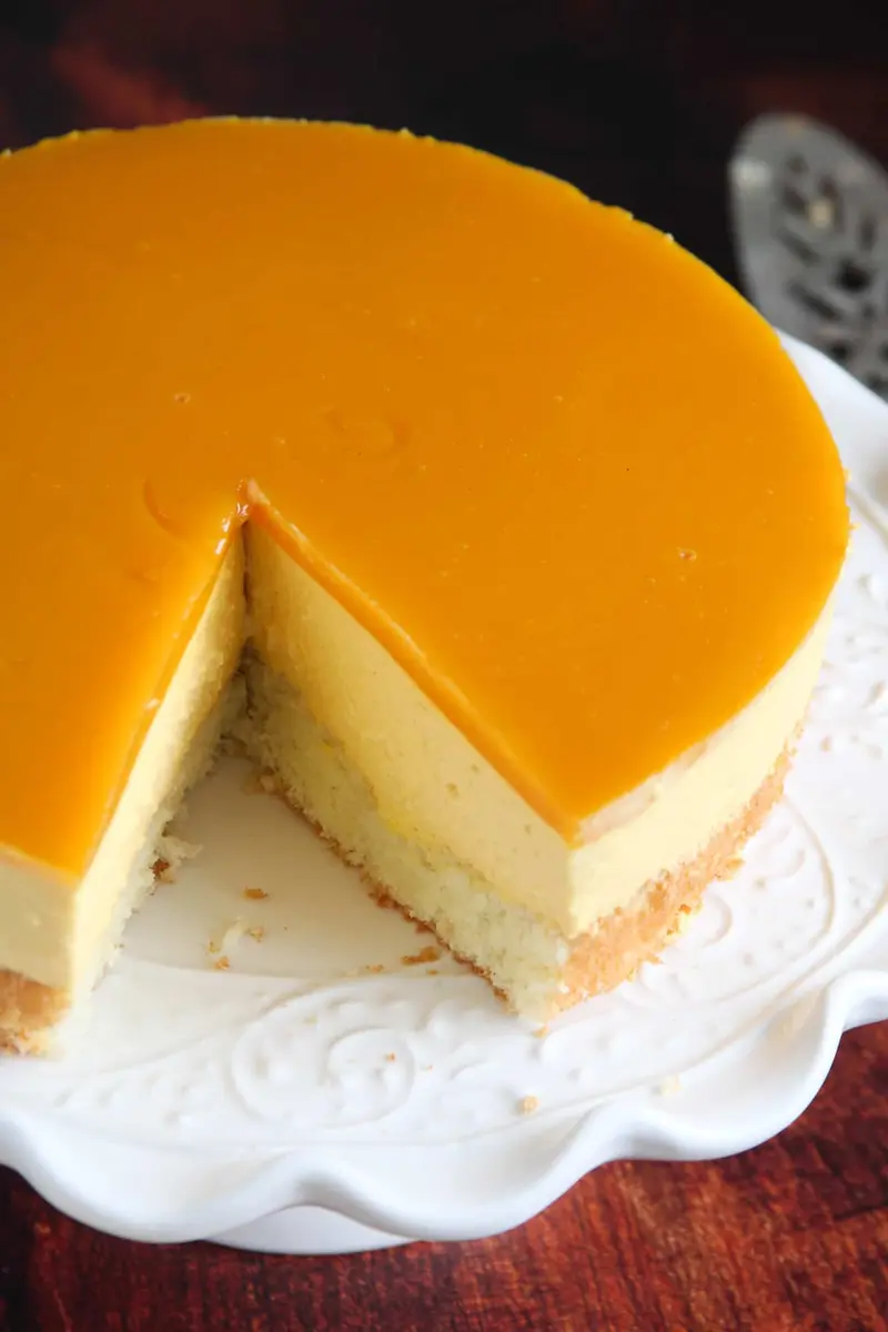 Mango Mousse, ready to serve