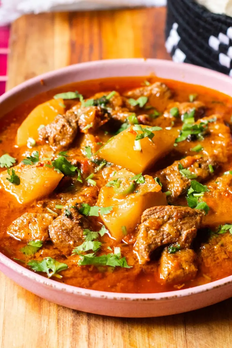 Aloo Gosht (Simplified), ready to serve