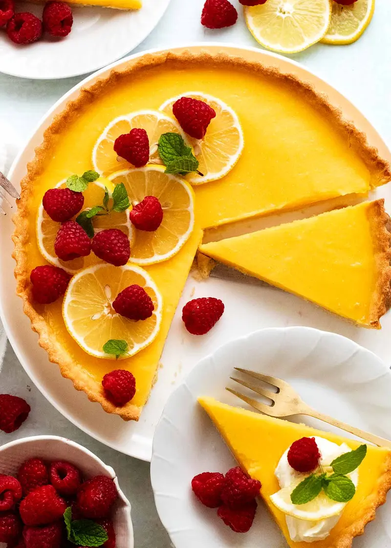 Lemon Tarts (Sweet Dough), ready to serve