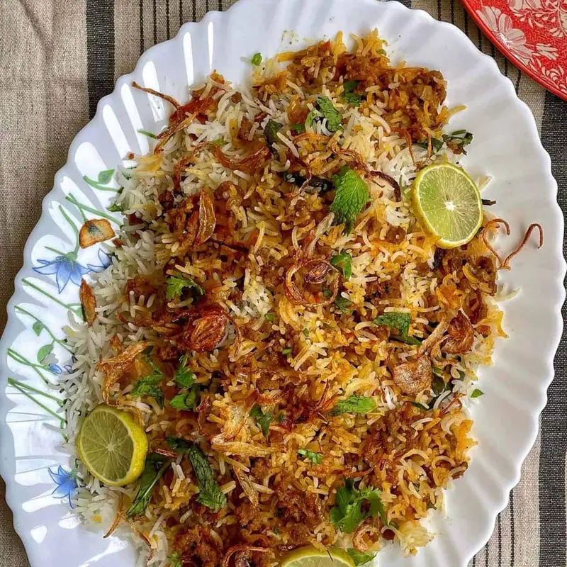 Keema Biryani, ready to serve