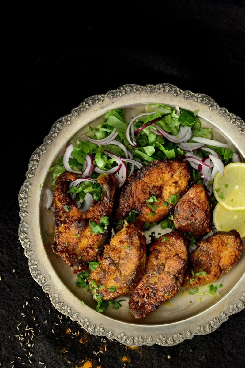 Indian Fry Fish, ready to serve