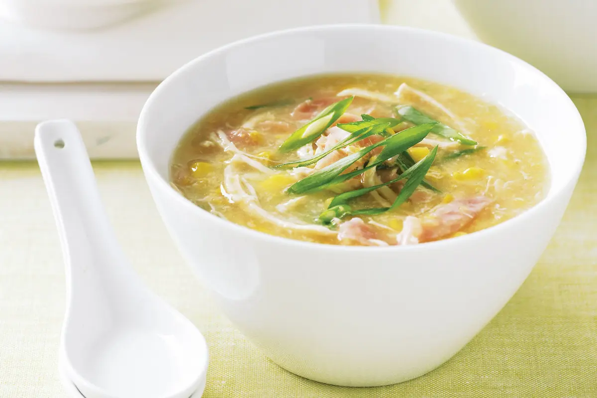 Chicken Corn Soup, ready to serve