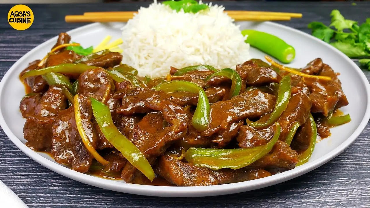 Beef and Chilies (Dry), ready to serve