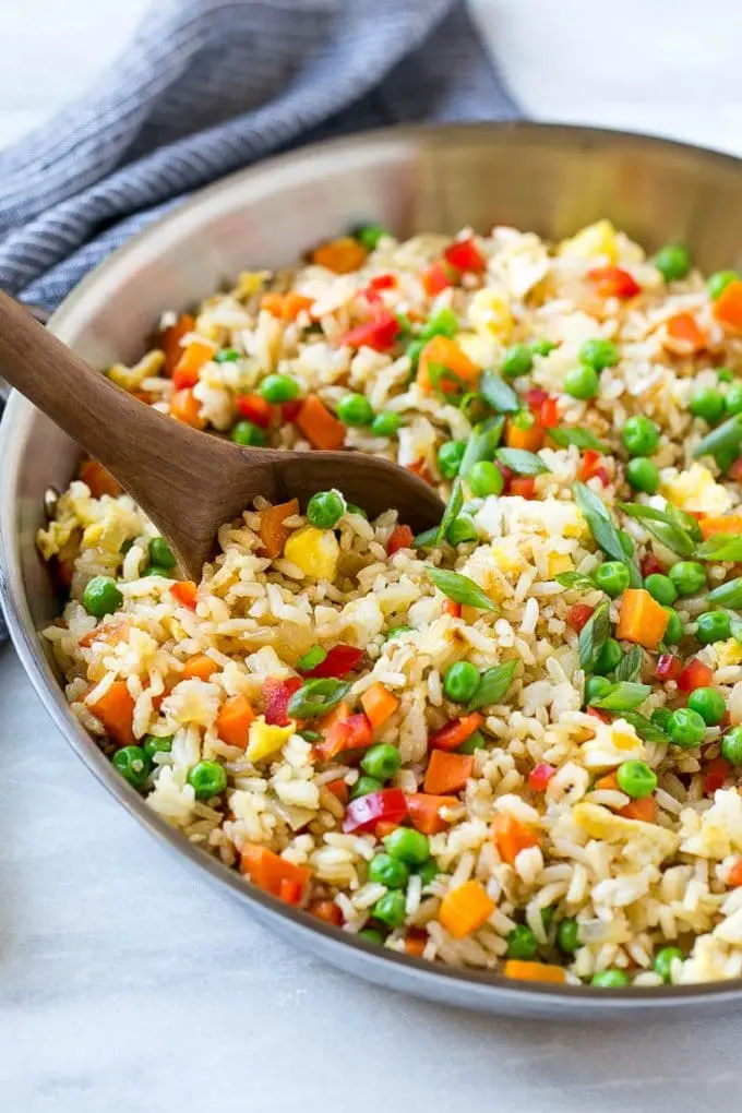 Vegetable Fried Rice, ready to serve