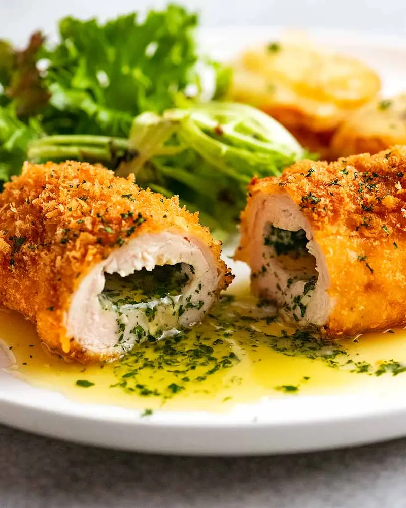 Chicken Kiev, ready to serve