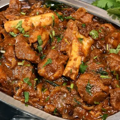 Mutton Masala (Fried Meat in Masala)