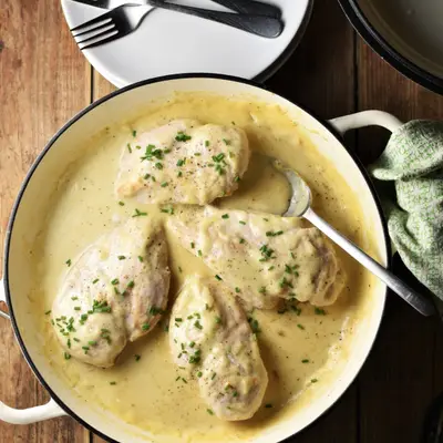 Chicken in White Sauce