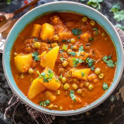 Aloo Matar (Peas & Potato Curry)
